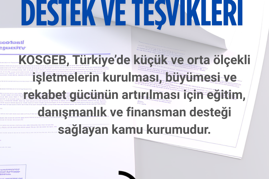 KOSGEB Devlet Destek ve Teşvikleri