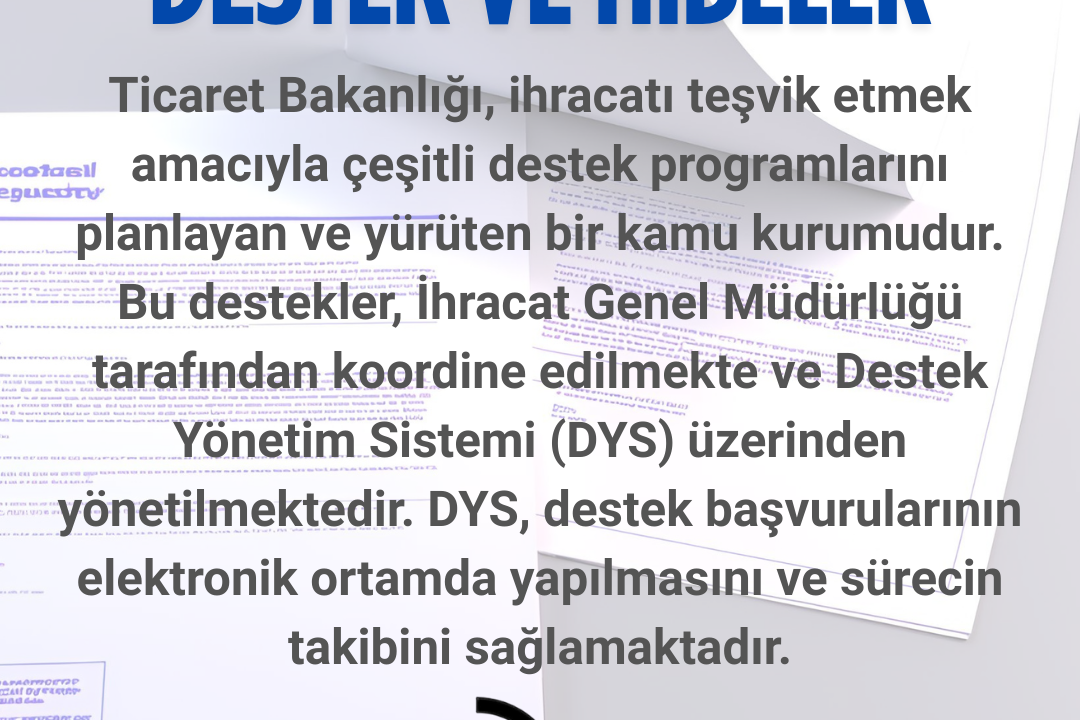 Ticaret Bakanlığı Destek ve Hibeler