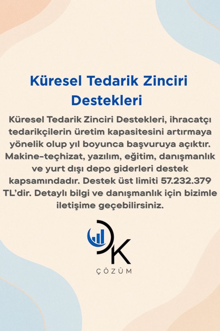 Küresel Tedarik Zinciri Destekleri