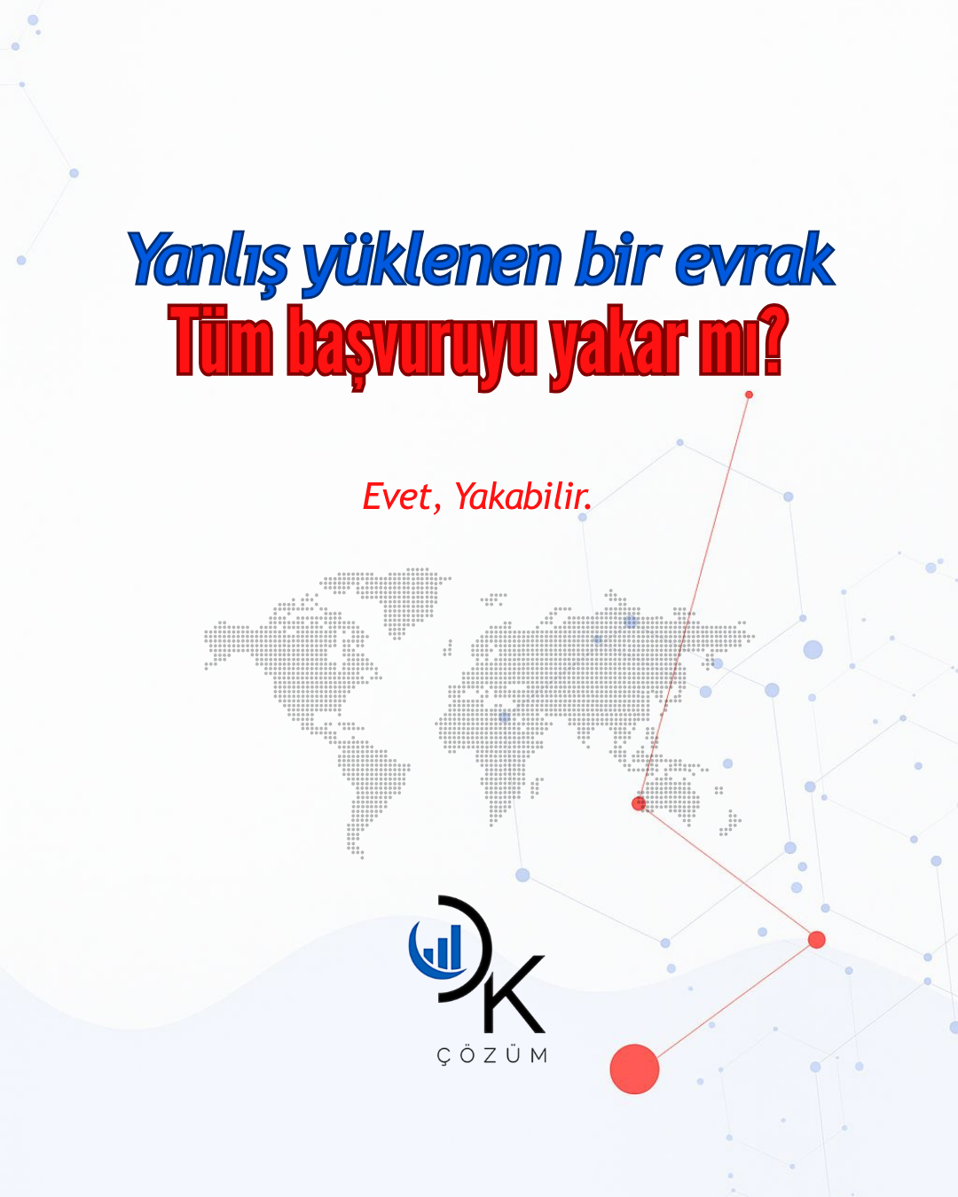 yanlış yüklenen evrak